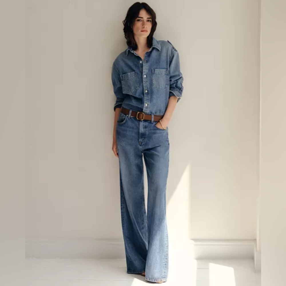 Citizens Of Humanity Paloma Baggy High Rise Wide Leg Jeans in Siesta NWT